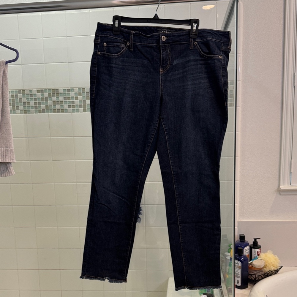 Torrid Dark Indigo Ankle Jeans